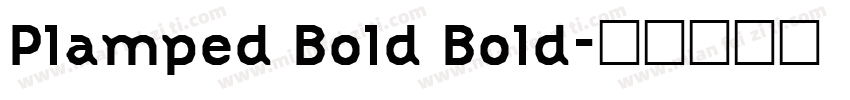 Plamped Bold Bold字体转换